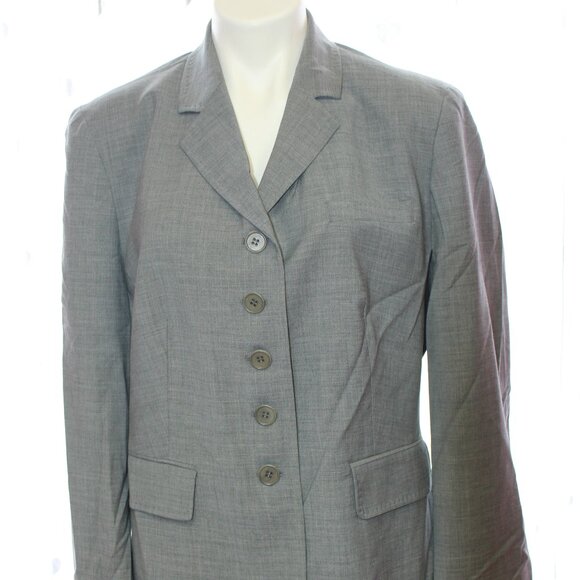 Talbots Jackets & Blazers - #503 Talbots Grey Dress Jacket Blazer Size 16